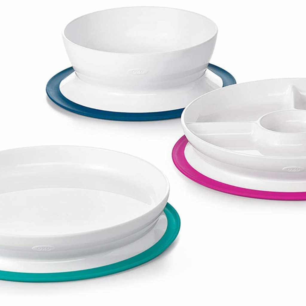 Oxo Tot stick and stay bowls.