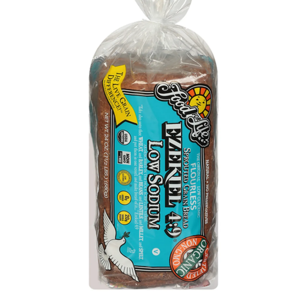 Food for life low sodium sprouted bread.