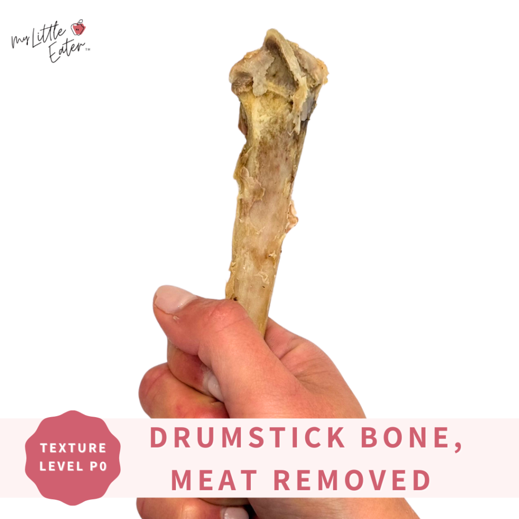 A turkey drumstick bone with the meat removed.