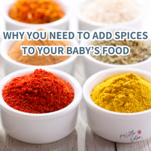 Why you need to add spices to your baby's food.