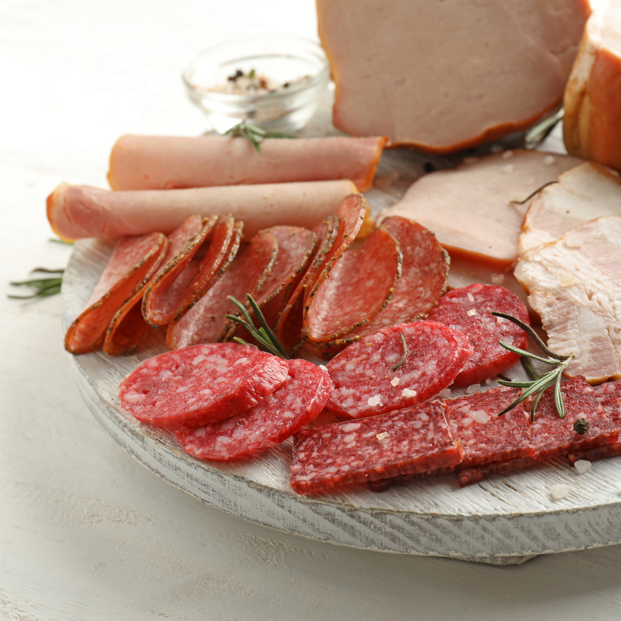 Various deli meats that babies cannot eat in order to develop good eating habits from the start.