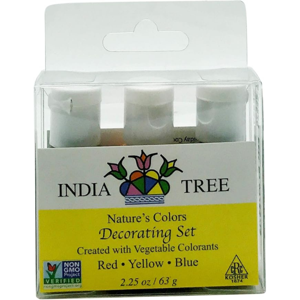 India Tree Nature's Colors natural food colorings made from vegetable colorants.