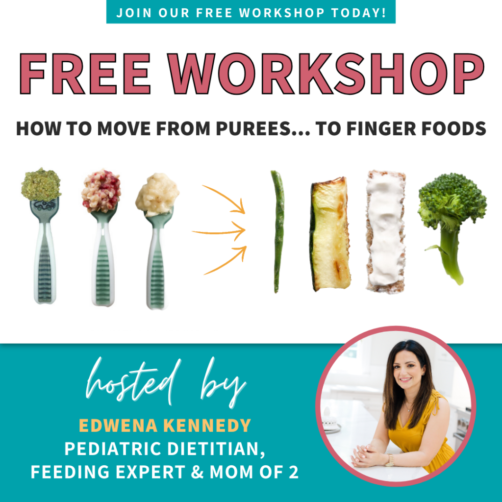 Baby led weaning...but make it purees! Free workshop by My Little Eater.