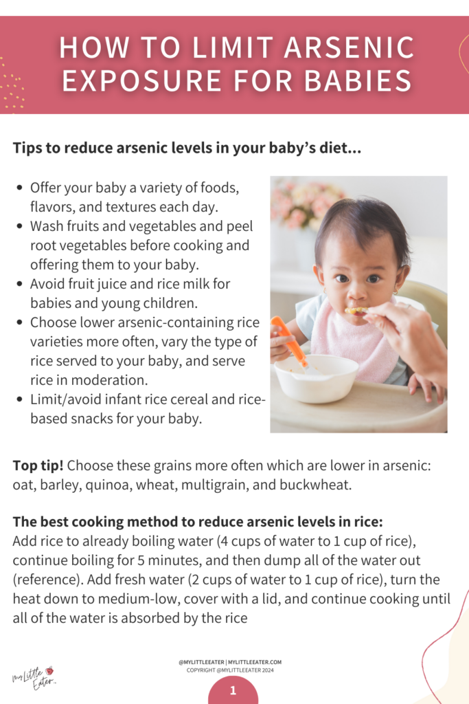 How to limit toxic metal exposure for babies, including tips for navigating the baby food aisle and limiting heavy metals in baby food by changing the type purchased.