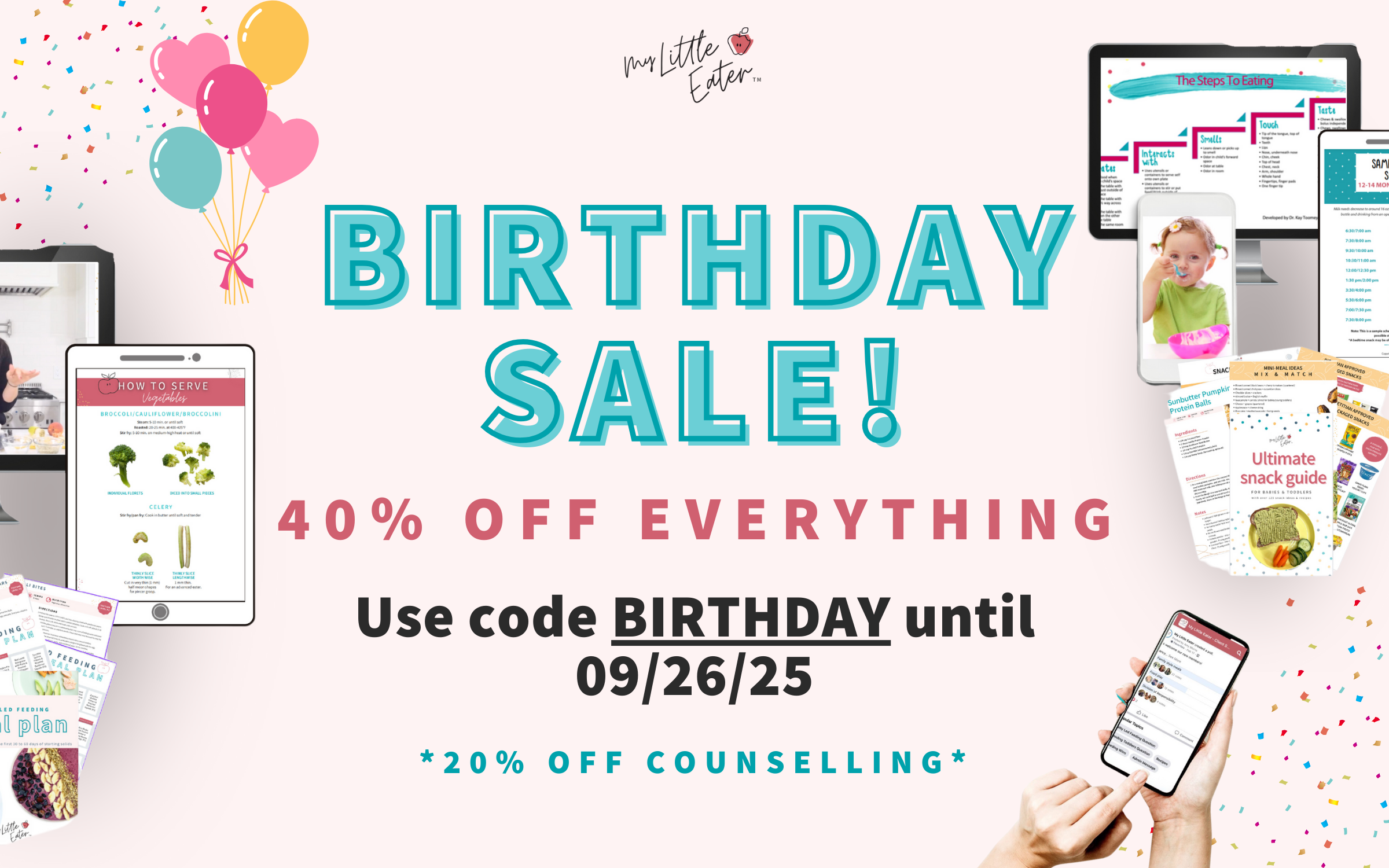 My Little Eater 40% off Birthday Sale! Use code BIRTHDAY at checkout.