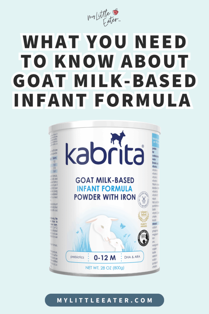 What you need to know about goat milk-based infant formula
