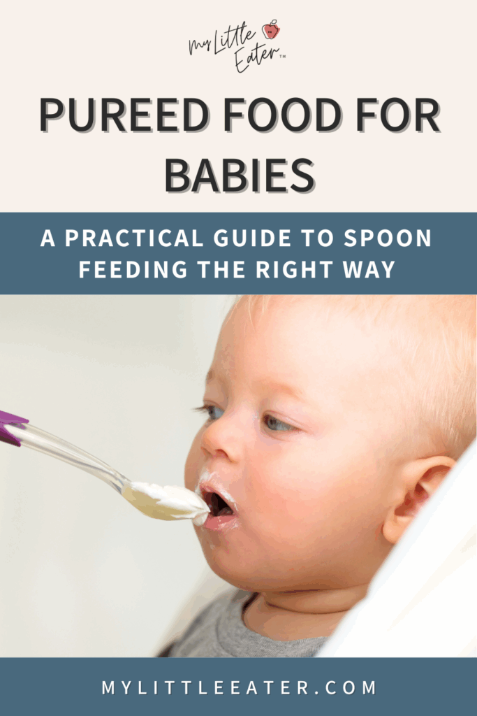 spoon feeding pureed food