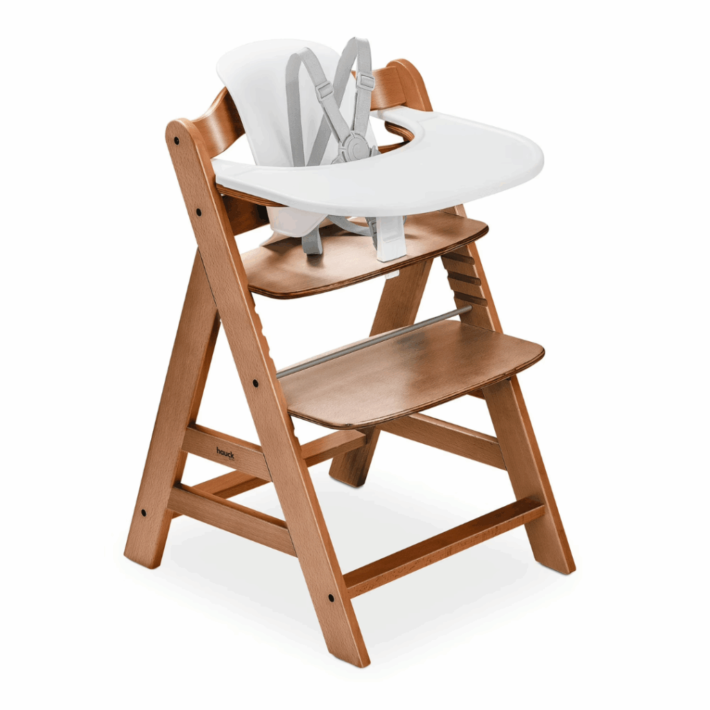 Huack Alpha+ high chair with adjustable foot rest
