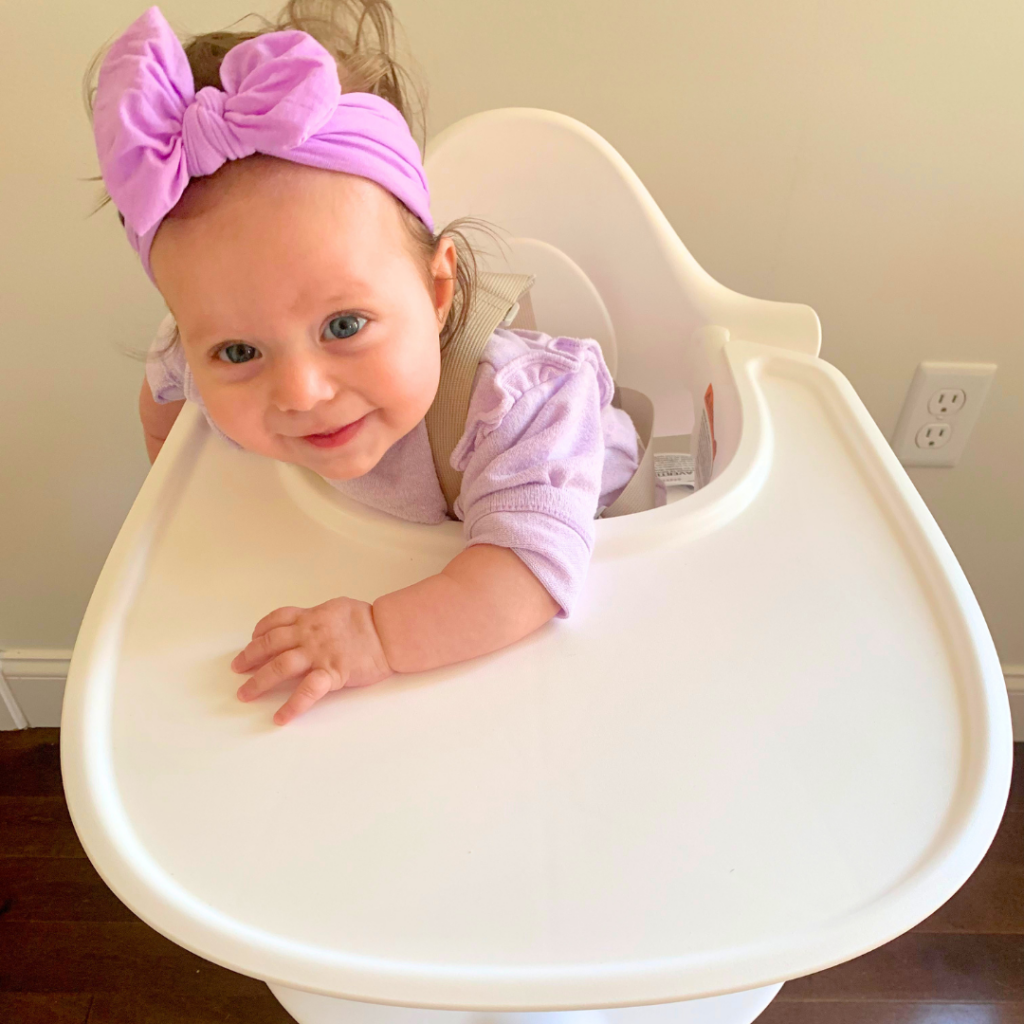 reclined seating while feeding solids can increase choking, gagging risk